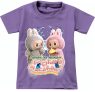 PAKAIAN LABUBU ATASAN ANAK PEREMPUAN KAOS ANAK LENGAN PENDEK UKURAN 1-10 TAHUN D&C KIDS DTF-700
