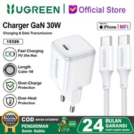 CODO UGREEN Charger iphone 16 15 Pro ProMax PD Type C Fast Charging 20w-30w - 1SET GAN 30W P