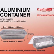 STAR PRODUCTS ALUMINIUM CONTAINER WITH LID 4423-P 5PCS