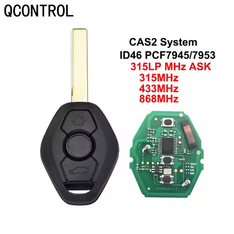 QCONTROL 3 buttons Remote Key for BMW 3 5 7 series X3 X5 Z3 Z4 Z8 E46 E60 E83 E53 E36 E38 CAS2 315LP