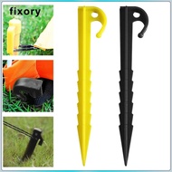 fixory 10x Heavy Duty Tent Stakes Pegs Tent Nails Pegs Screw Shape Ground Anchoring