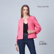 Guy Laroche - Cardigan Light jacket Airy - คอกลม แขนยาว สีชมพู GBAWPI