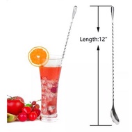 Stainless Steel Bar Spoons Mixer Cocktail Drink Stirrer Stirring Mix Stirring Spoon Shaker Spoon Bar