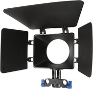 Fotga ABS Plastic Basis Matte Box with 15mm Rail Rod Clamp Sunshade for Beginners Rail Rod Rig Syste