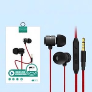 文記 - 有線入耳式圓孔帶線金屬耳機適用華為vivo/oppo(E09黑色【盒裝】)#M057028020