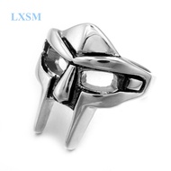 Goth Hip Hop MF DOOM Mask Rings For Men Gladiator Punk Style Egyptian Pharaoh Male Ring Classic Retr