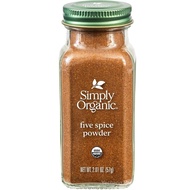 Simply Organic Five Spice Powder, 2.01 Ounce, Cinnamon, Fennel Seed, Cloves, Star Anise & White Pepp