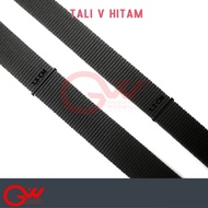 HITAM Webbing Rope / Black V Rope / V 1.5cm BLACK / V 1,2cm Black / PCR V BLACK