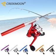 Mini Fishing Rod Telescopic Pocket Fish Pen Aluminum Alloy Small Fishing Rod and Reel Fishing Tackles Sea Pole Accessories