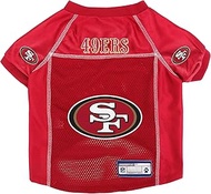 Littlearth Unisex-Adult NFL San Francisco 49ers - 1 Basic Pet Jersey, Team Color, Medium
