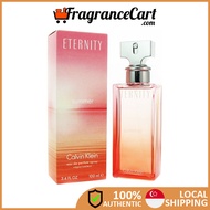 Calvin Klein Eternity Summer 2020 EDP for Women (100ml) [Brand New 100% Authentic Perfume FragranceCart] Eau de Parfum Woman CK Orange Pink Sunset