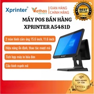 Windows Sales POS Machine Xprinter A5481D 2 Screens - Sales Management for Supermarket Stores