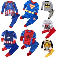 Kraiefs 2PCS Toddler Boys Girls Superhero Spider man Sleepwear Pyjamas Costume Fancy Set Gift
