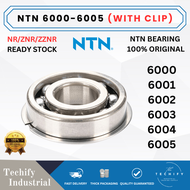 NTN 6000 6001 6002 6003 6004 6005 NR ZNR ZZNR Deep Groove Ball Bearing (With Clip) Motor Bearing 100