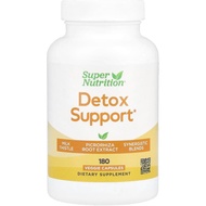 Super Nutrition Detox Support with Milk Thistle Extract, Picrorhiza Root Extract, Turmeric Extract, 