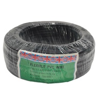2 Core x 23/0076 (0.5mm) Black PVC Flexible Wire Supply Electrical Cable