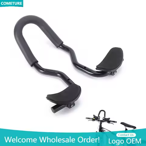 Bike Rest Bar Multi-Position Relaxation Handlebar TT Handlebar Clip Rest End Triathlon MTB Road Bike