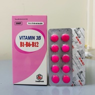 Vitamin B1- B6 - B12 Box of 100 tablets - Pink vitamin 3B supplement NEW MODEL