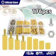 Spacer M3 Hex Brass Standoff Stainless Steel Screw Nuts 176pcs Stainless Steel Screw M3 Screw