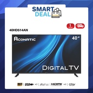 Aconatic LED Digital TV HD แอลอีดี ดิจิตอลทีวี ขนาด 40 นิ้ว รุ่น 40HD514AN มีกล่องดิจิตอลในตัว (รับป