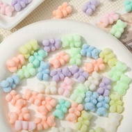 Warna Gula-gula Akrilik Beruang Manik Getah Loket Rantaian Telefon DIY Manik Berlubang Aksesori Come