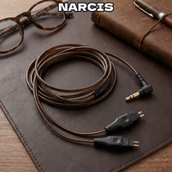 NARCIS Earphone Replacement Cable, OFC Low Loss 3.5mm Plug Headphone Sound Cable, 3.9ft Flexible Ear