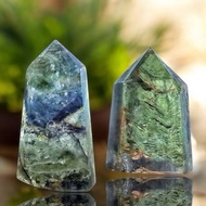 老礦料打磨 綠幽靈 水晶柱 碧璽水晶柱 髮晶柱 幽靈柱 水晶柱