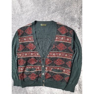 Vintage HOLLYWOOD MOTIF MEN'S CARDIGAN/VINTAGE MEN'S MOTIF CARDIGAN