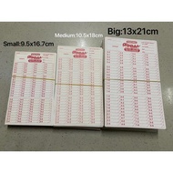 ENDING CARD , PBA CARD , BACK TO BACK ENDING CARD SMALL & medium &BIG , 1BUNDLE (100PCS)