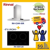 FUJIOH X RINNAI COMBO [FH-ID5120 Fujioh Induction Hob 5120 and RH-C249-SSR Rinnai Chimney Hood]