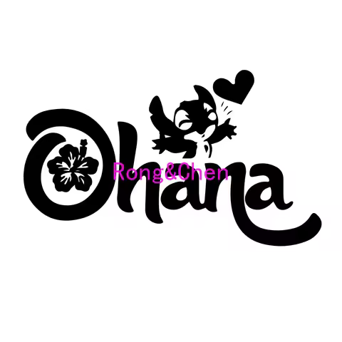 Rongchen Trading Car Sticker Personality Cartoon Ohana Automobiles Exterior Accessories Vinyl Decals