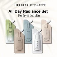 HIDEHERE All Day Radiance Set (Cleanser + Hyaluronic Essence + Cream + Vita Tone Brighter + BB Cream