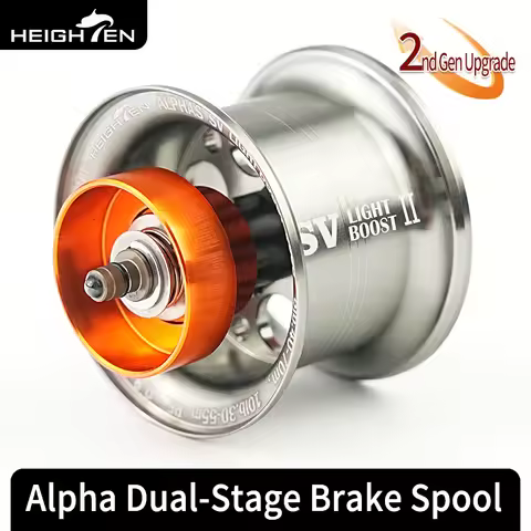 Heighten Alpha - Two-Stage Braking System + Shallow Spool Design | Aerospace Aluminum | Fits Daiwa B