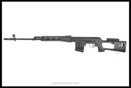 【原型軍品】全新 ‖ A&amp;K 2022版 SVD 手拉 空氣 狙擊槍 金屬槍身 24KSS-SVD-SP