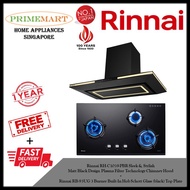 Rinnai RH-C1059-PBR Chimney Hood + Rinnai RB-93UG 3 Burner Built-in Hob *BUNDLE DEAL - FREE DELIVERY