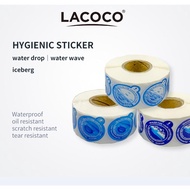 Hygienic Sticker/Non Spill Cap /Round Gallon Sticker1,000PCS High Quality