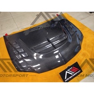 Mitsubishi evo 7 8 9 vortex carbon fiber bonet hood