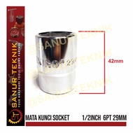MATA Socket Wrench Bit Socket/ TEKIRO Socket/ 1/2" DR 6 PT 29 MM (29MM)