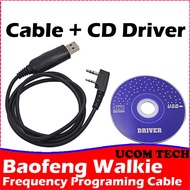 Baofeng Walkie Talkie Frequency Programming CD, PC USB Cable