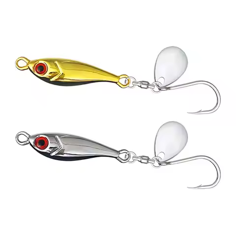 1pcs 5g-20g Long-Cast Electroplated Small Dolphin Lure Metal Hard Lure Spinner, Spinnerbait, Lures F