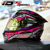 หมวกกันน็อคเต็มใบหุ้มคาง ID รุ่น SPARTAN-BT นวมถอดซักได้ มาตรฐาน มอก. รองรับการติดตั้ง Bluetooth แถม