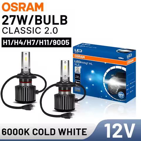 OSRAM Original H7 LED Bulb H1 H4 LED Moto H8 H11 9005 9006 HB3 HB4 HIR2 9012 Fog Lights 25/50W 6000K