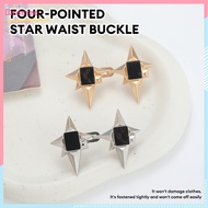 Five-Pointed Star Detachable Cinch Buckle Nail-Free Buttons Sewing-Free Cinch Buttons Metal Texture