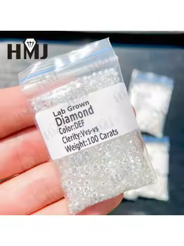 Lab Grown Diamond CVD Melee HPHT DEF VS-VVS Round Brilliant Cut 1CT 0.9mm~3mm Loose Stones Beads for