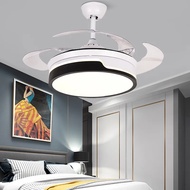 42 inch led ceiling fan lamp with light remote control Invisible household modern simple living room bedroom dining room