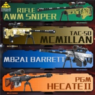 KAZI Famous Gun Series AWM Sniper Gun Assembled Building Blocks Barrett Military Model Toy