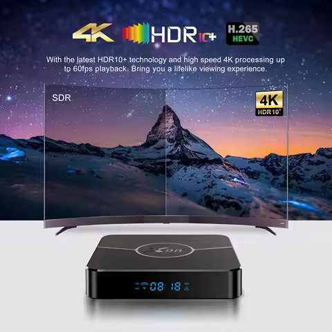 X98Plus Android 11.0 TV Box Amlogic S905W2 Quad Core 100M LAN 4K 2.4G 5G Dual Wifi Media Player X98P