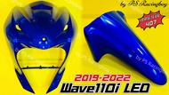 บังลมหน้า+บังโคลนหน้า Wave110i LED 2019-2023 เซตสีน้ำเงิน407 อย่างดี(YSW) ราคาต่อ2ชิ้น บังลมหน้าwave110i บังลมหน้าเวฟ110i บังลมเวฟ110i บังลมwave110i บังโคลนหน้า