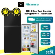 HISENSE 320L 2 Door Refrigerator Inverter Fridge Peti Sejuk Peti Ais 冰橱 RT328N4ABN