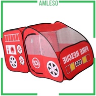 [Amleso] Kids Polyester Tent Toys Playhouse Games Fire Car Engine Truck Tent Toys